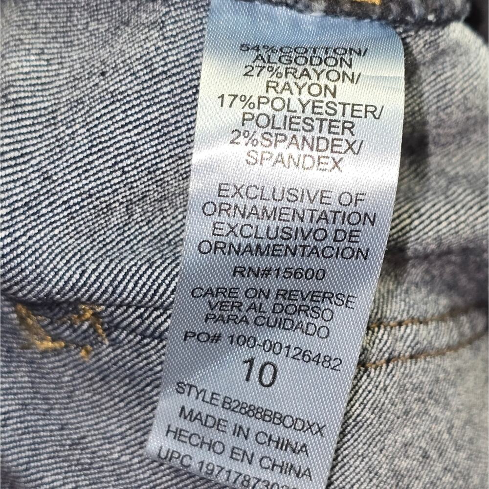 Democracy Wide Leg‎ Women's Dark Blue High Rise Stretch Jeans Size 10 New - Picture 14 of 14